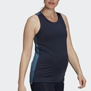 Adidas Aeroready Maternity Tank Racerback Sz XL Prime Green Workout